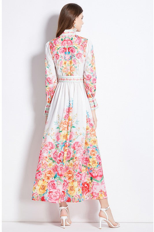 Graceful Bloom Maxi Dress